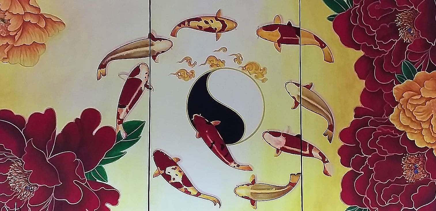 Wanddekoration bei Kitty in Stuttgart.