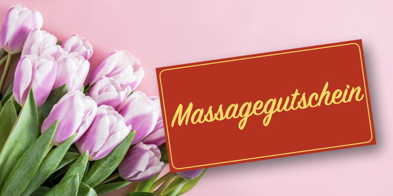 Symbolbild für einen Massagegutschein zu Muttertag.